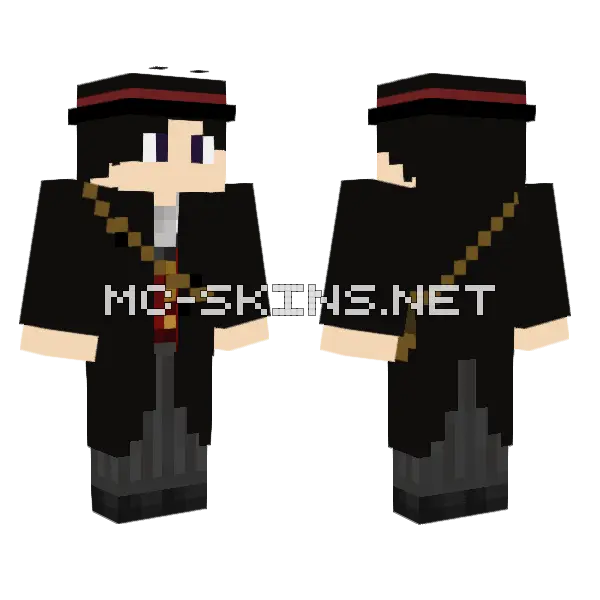 Westworld Red Band Hat Minecraft skin, front and back