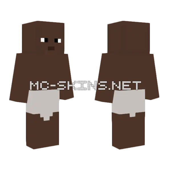 Wewe Minecraft skin, front and back