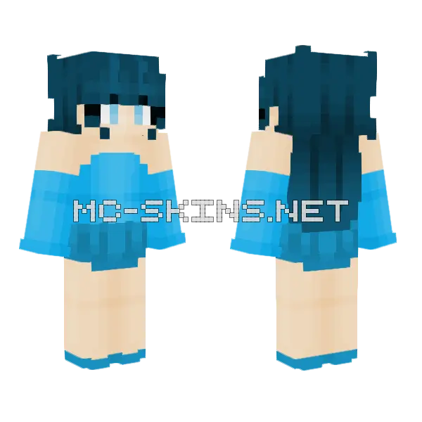 What A Breeze Minecraft skin, front and back