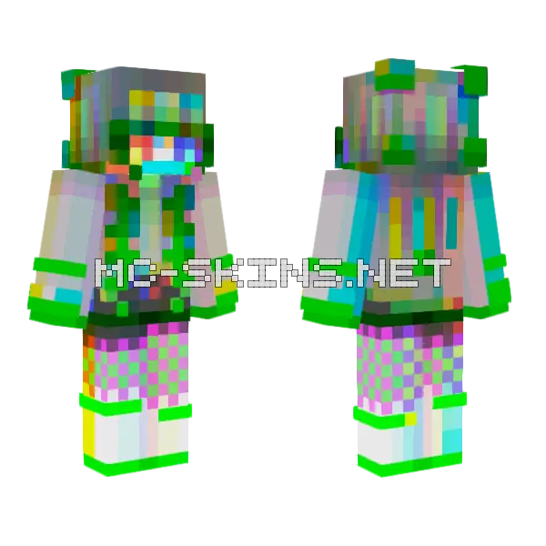 What Did They Do To Me Minecraft skin, front and back