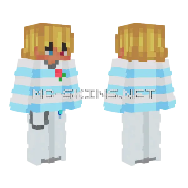 What I'm Wearing IRL Minecraft skin, front and back