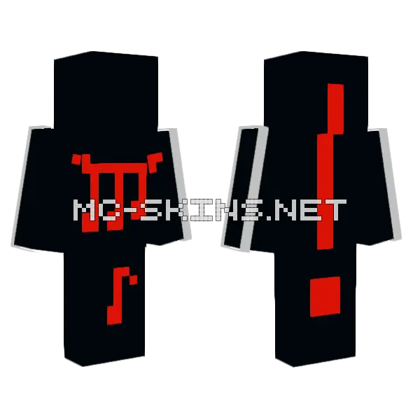 What Song Is This Minecraft skin, front and back