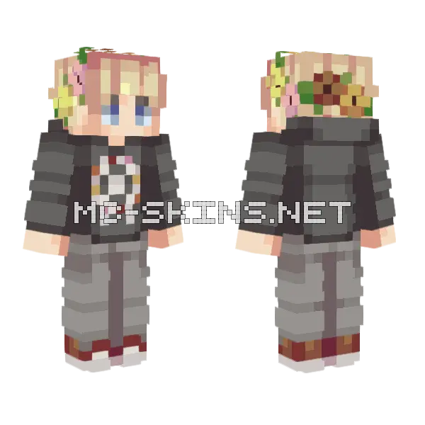 Wheel Excitement Je Minecraft skin, front and back