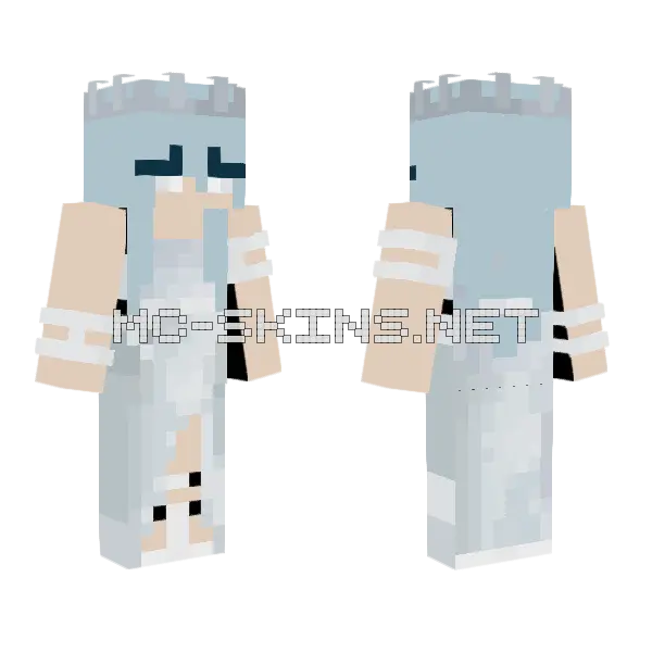 When Did Elsa Get Here Minecraft skin, front and back