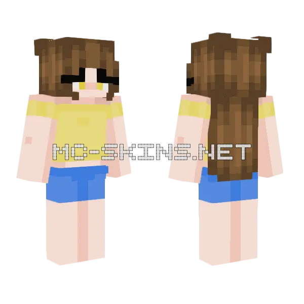 When Life Gives You Lemons Minecraft skin, front and back