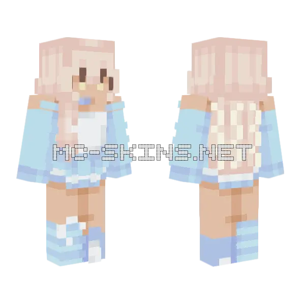 When The Stars Align Minecraft skin, front and back