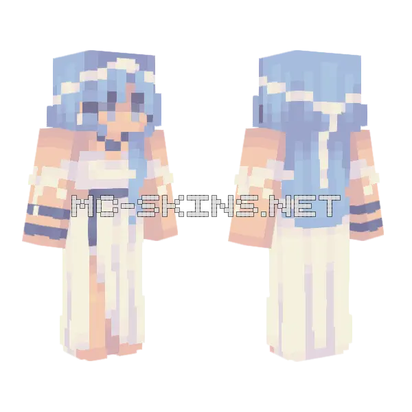 Whimsical Icicles Fanskin Minecraft skin, front and back
