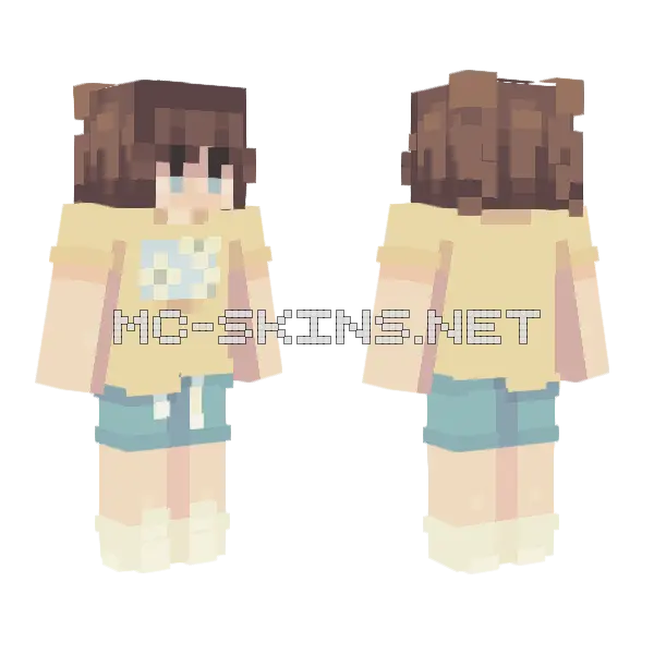 Whisk FS Minecraft skin, front and back