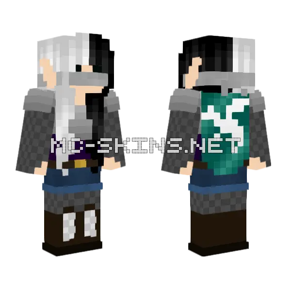 White and Black Dragon Knight, front and back