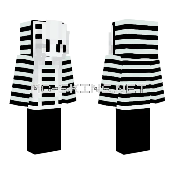 White and Black Outfit, front and back