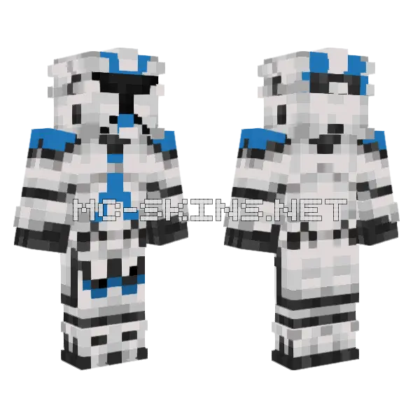 501st Clone Trooper Armor, front and back