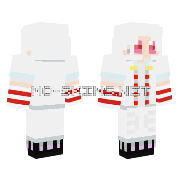 White and Red Tracksuit, front and back