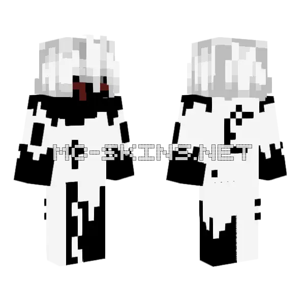 White Angelic Robes Minecraft skin, front and back