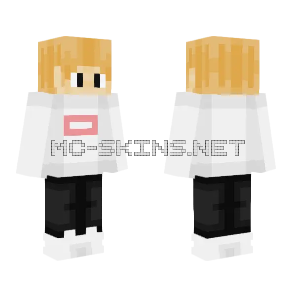 White Astronaut Suit Minecraft skin, front and back