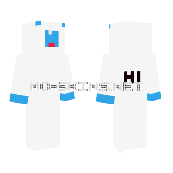 White Blob, front and back