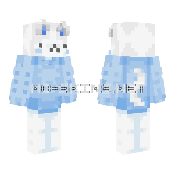 White Cat Boy, front and back