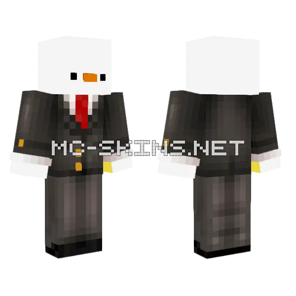 White Duck in a Suit, front and back