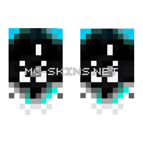 White Eyed Cyan Beast cape, outside and lining