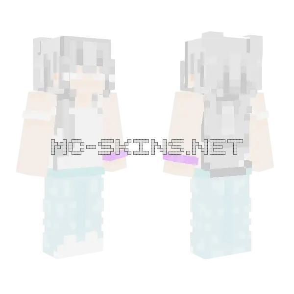 White Haired Boy, front and back