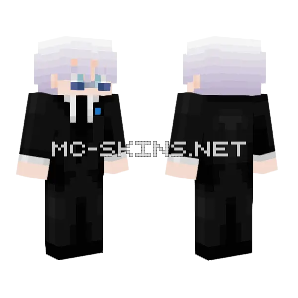 White Haired Suit, front and back