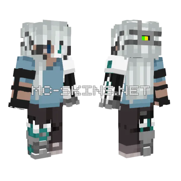 White Haired Teenager, front and back