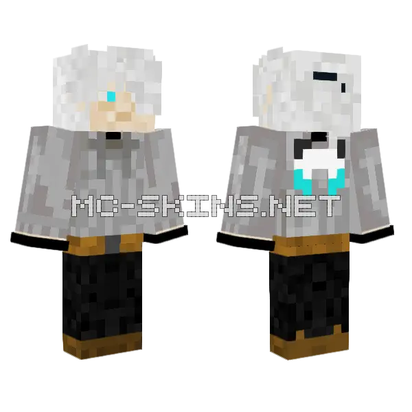 White Haired Warrior, front and back