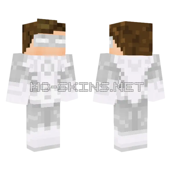 White Hatefoo Minecraft skin, front and back