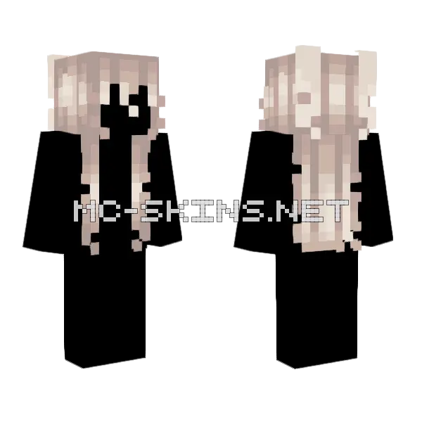 White Hb Minecraft skin, front and back