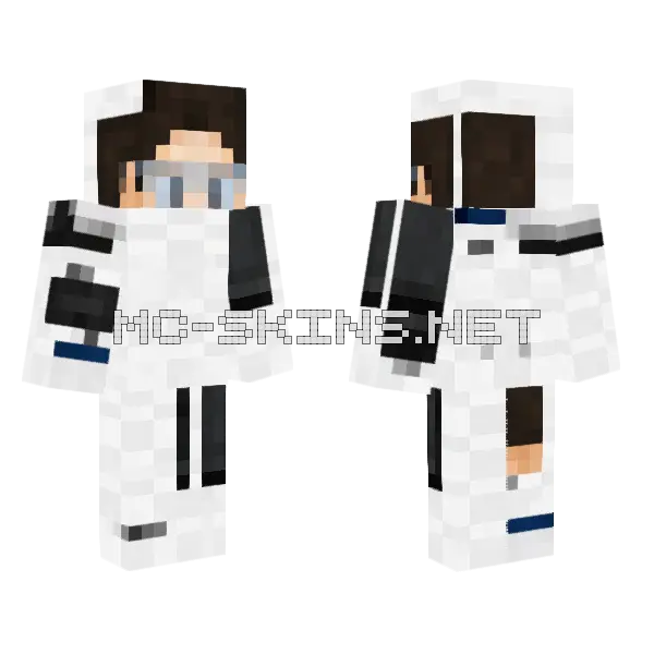 White Lab Coat Scientist, front and back