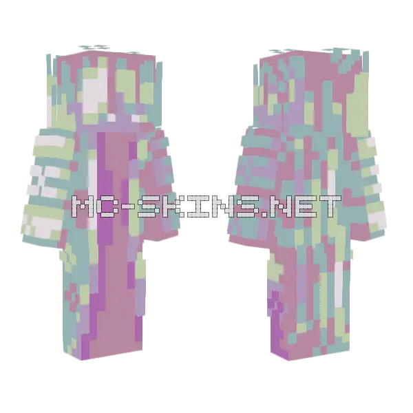 White Light Fixed Minecraft skin, front and back