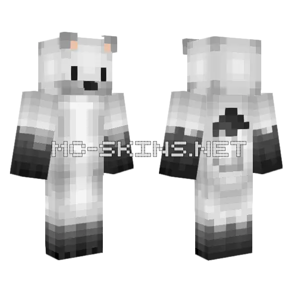 White Penguin Outfit, front and back