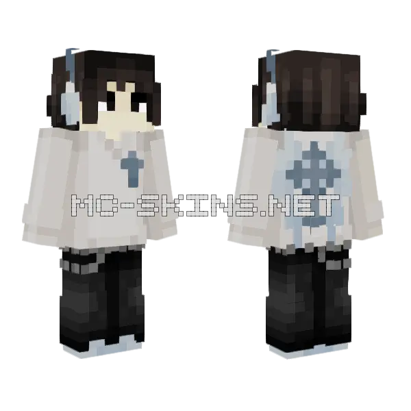 White Priest Robes, front and back