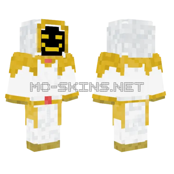 White Priest Skin Minecraft skin, front and back