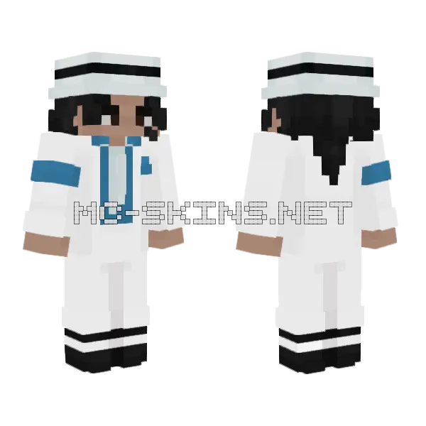 White Sailor Uniform, front and back