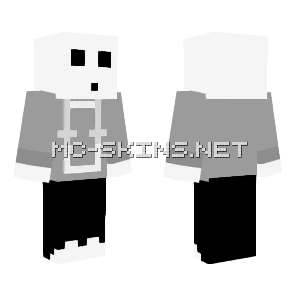 White Slime Boy Minecraft skin, front and back