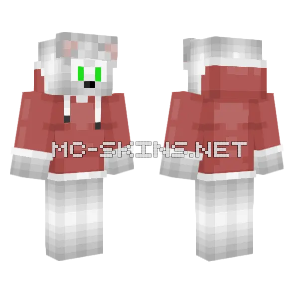 White Tails V2 Minecraft skin, front and back