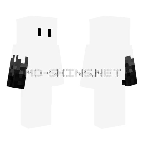 White Void Minecraft skin, front and back