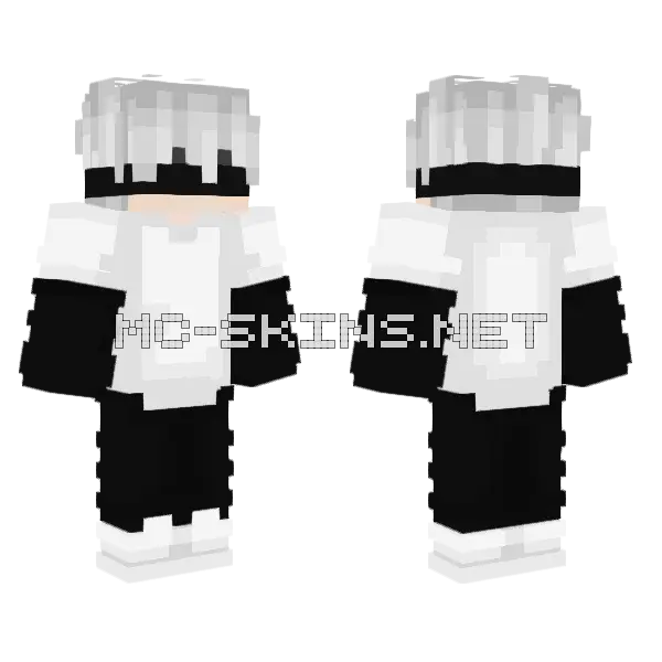 Whitedr3zz Skin Minecraft skin, front and back