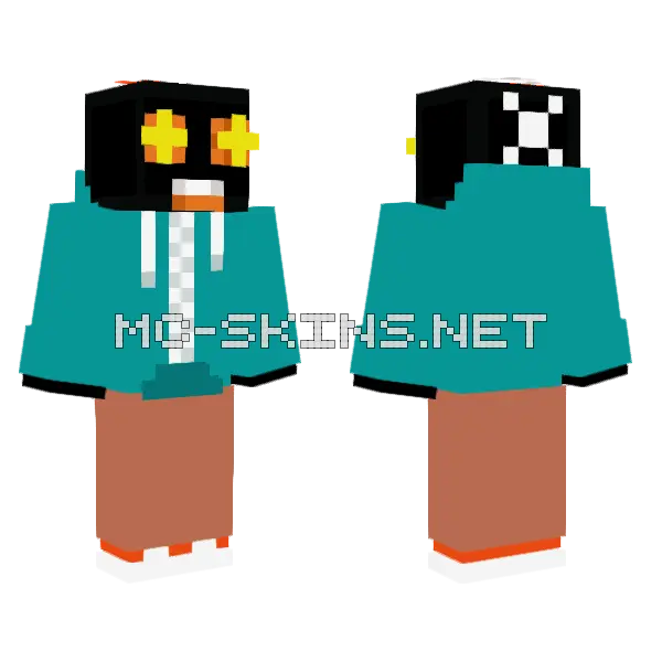 Whitty Skin Minecraft skin, front and back