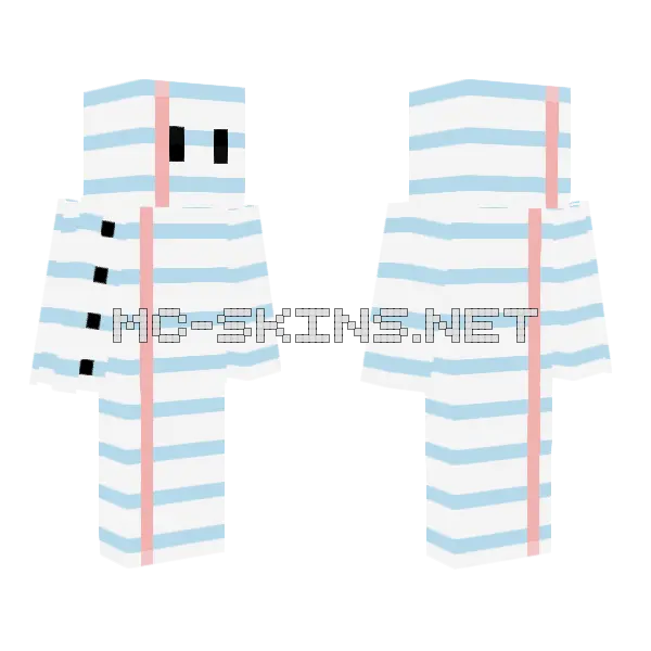 Who Needs Paper Minecraft skin, front and back