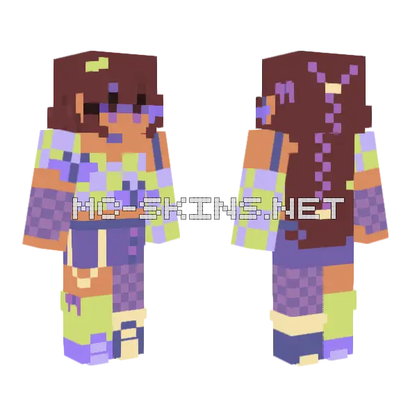 Why Art Thou Uponeth Me Minecraft skin, front and back