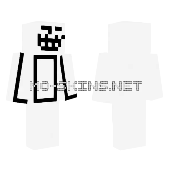 Why Bc I Can Minecraft skin, front and back
