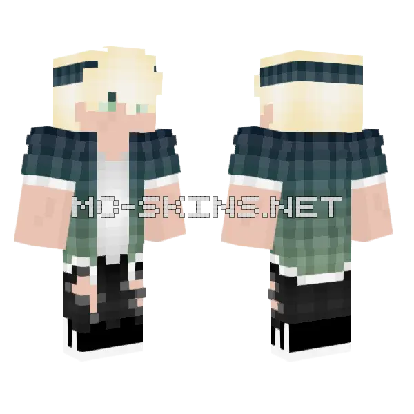 Why I Am Here Minecraft skin, front and back