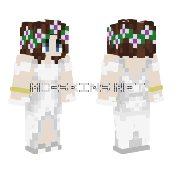 Wild Dress Minecraft skin, front and back