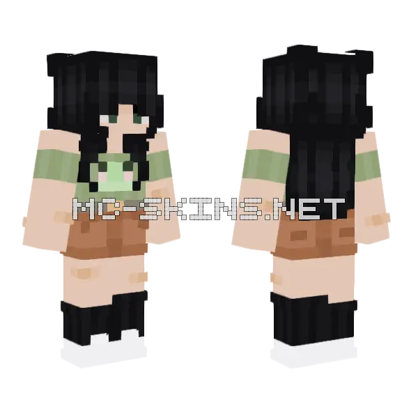 Wild Oo2nie Minecraft skin, front and back
