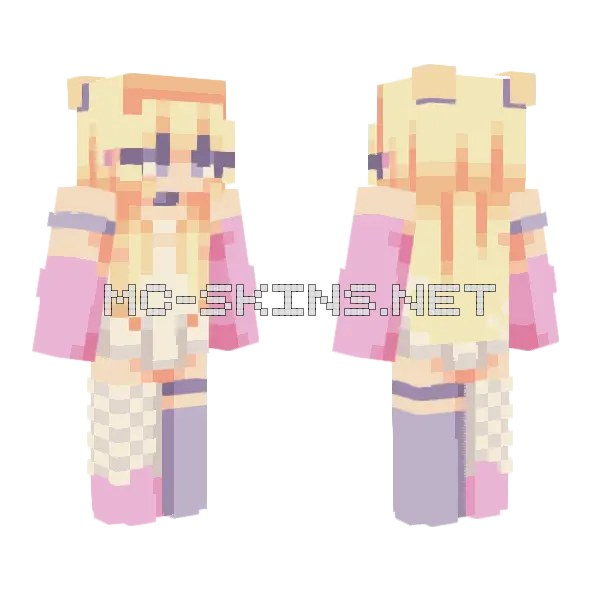 Wildest Dreams Minecraft skin, front and back