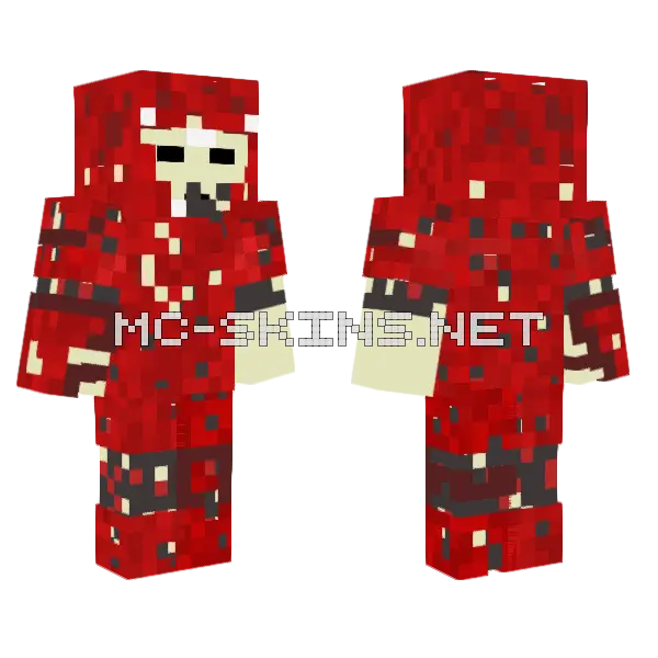 Wildfire Nation Soldier Minecraft skin, front and back
