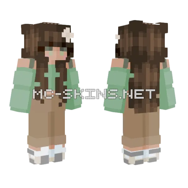 Wildflowers Rce Minecraft skin, front and back