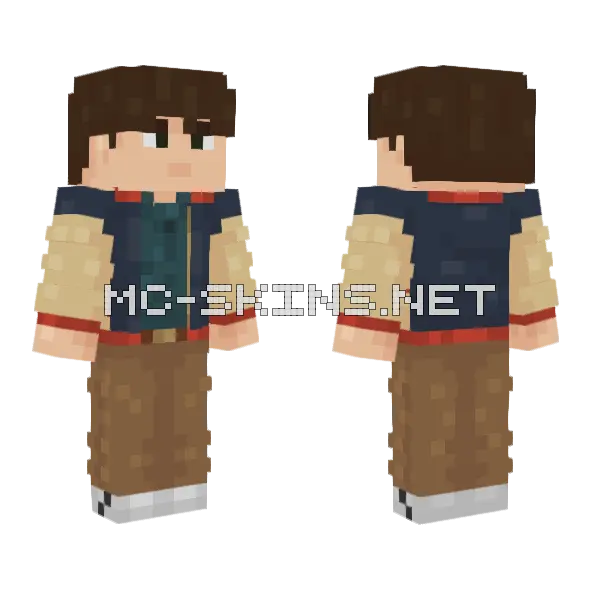 Will Byers Stranger Things Minecraft skin, front and back