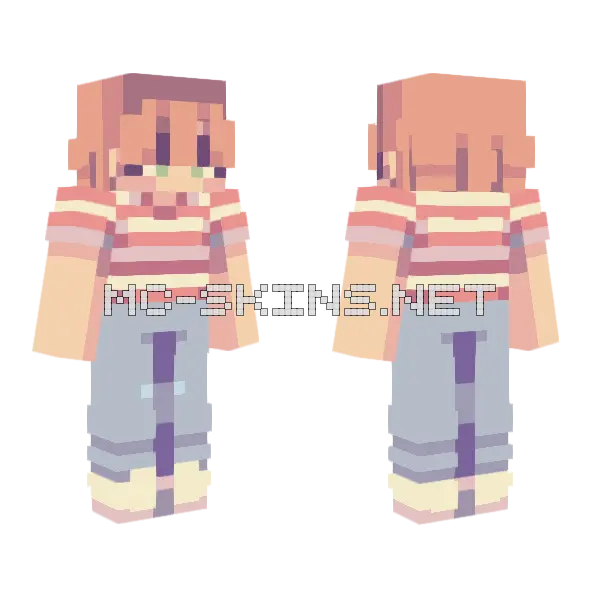 Will Stranger Things Minecraft skin, front and back